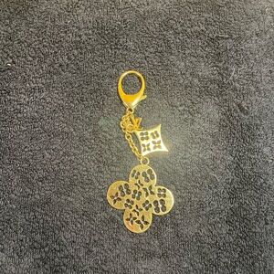 Louis Vuitton Gold Floral Key Holder